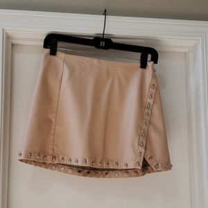 Leather skort